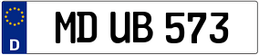 Trailer License Plate